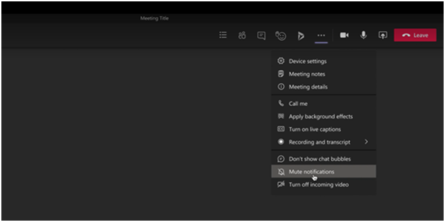 Microsoft Teams Mute Notifications 